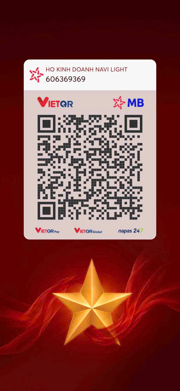 Mã QR MB Bank của Hộ kinh doanh Navi Light, số tài khoản 606369369